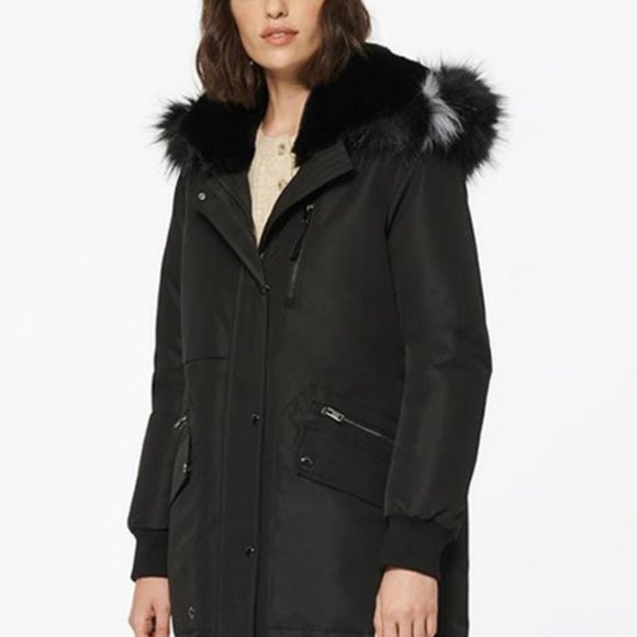 ❄️ 😍FABULOUS❄️ 😍Marc New York by Andrew Marc Black Carina Parka -S 50% OFF RTL - Picture 1 of 11